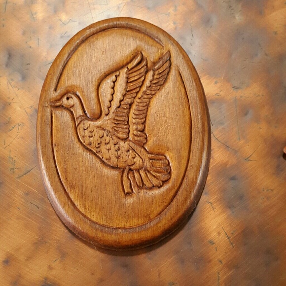 #62 Duck Fridge Magnet Mallard Bird Fowl Wooden - Picture 1 of 2